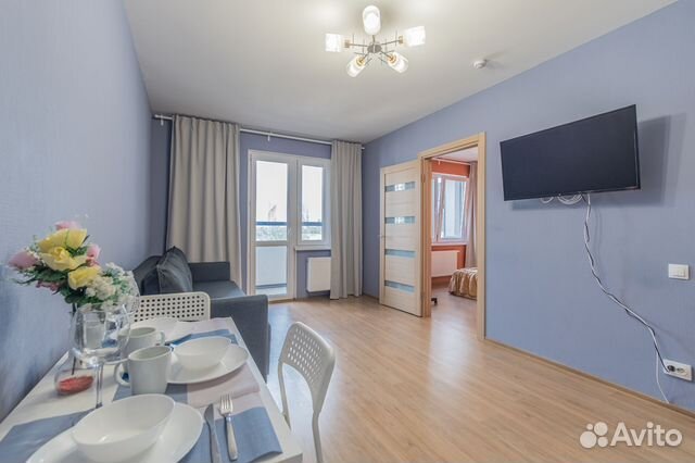 

1-к. квартира, 38 м², 2 кровати