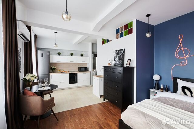 

Квартира-студия, 30 м², 1 кровать