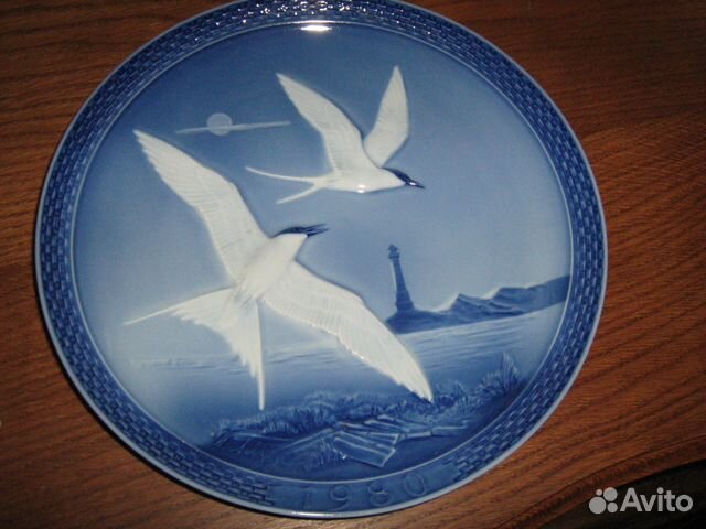 Тарелка настенная чайки 1980 Хутченройтер