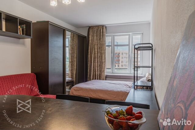 

Квартира-студия, 29 м², 2 кровати