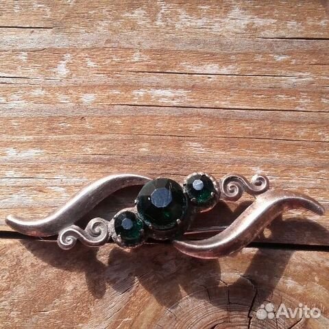 Брошь 875 пробы со звездой