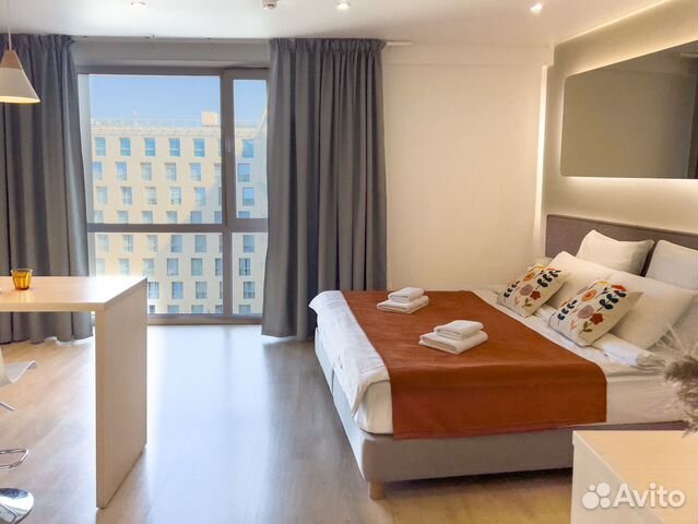 

Квартира-студия, 34 м², 1 кровать