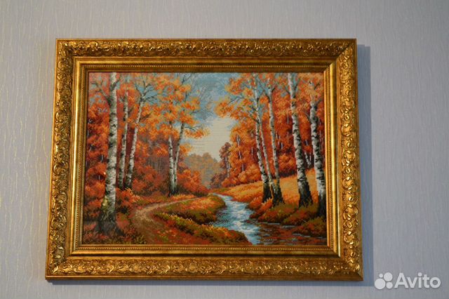 Вышивка крестом (ручная работа). Риолис. Золотая р