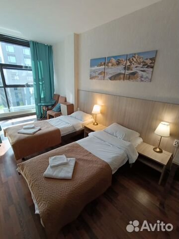 

Квартира-студия, 29 м², 4 кровати