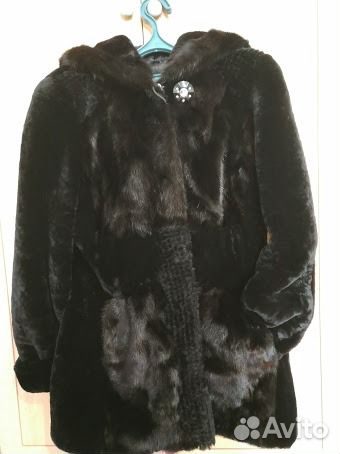 Шуба норка + мутон