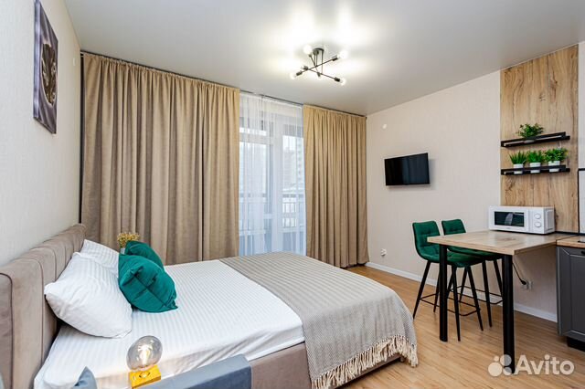 

Квартира-студия, 29 м², 2 кровати