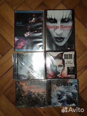 Фирменные оригинальные Manson Iced Earth Nightwish