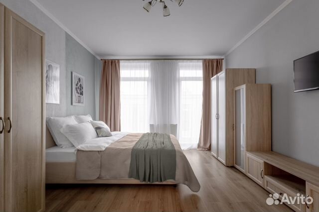 

1-к. квартира, 45 м², 2 кровати