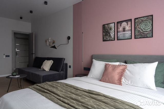 

1-к. квартира, 44 м², 2 кровати