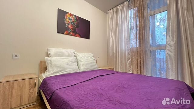 

1-к. квартира, 37 м², 2 кровати