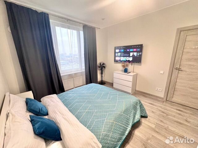 

1-к. квартира, 40 м², 2 кровати