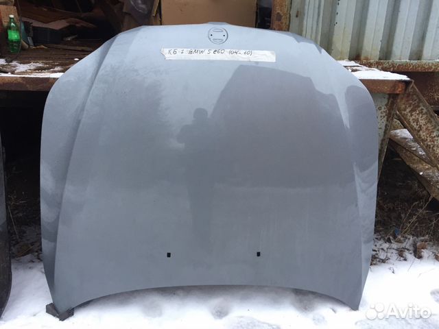Капот BMW 5-серии E60 (04-10) серый прламутр