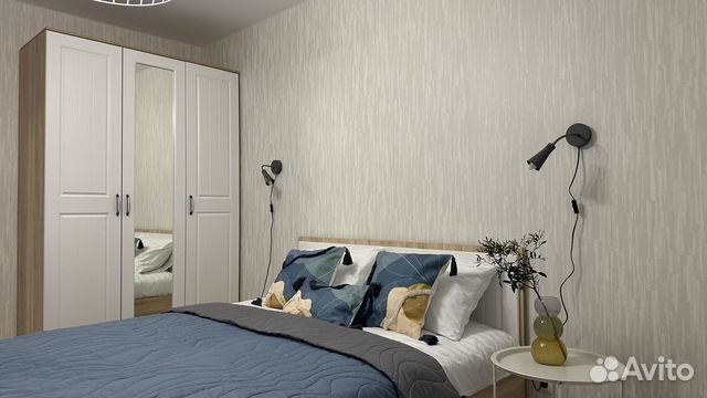 

1-к. квартира, 48 м², 2 кровати