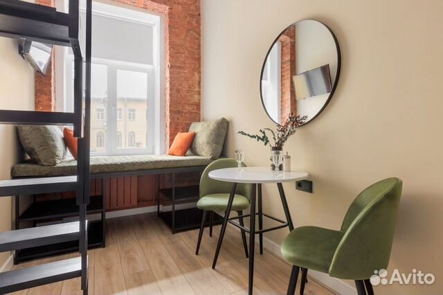 

Квартира-студия в апарт-отеле, 14 м², 2 кровати