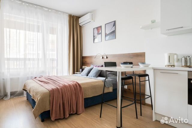 

Квартира-студия, 25 м², 1 кровать
