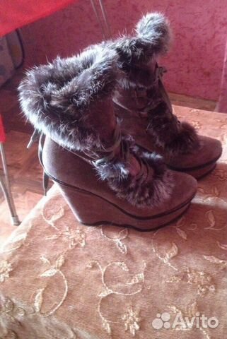 Сапоги на танкетке