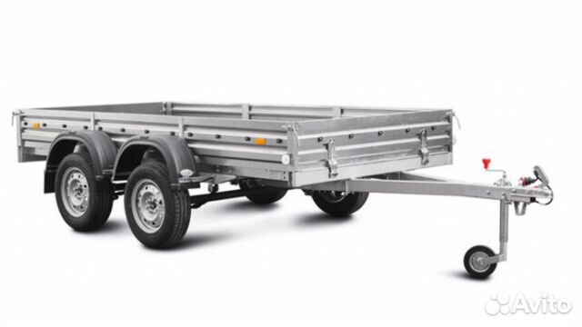 Прицеп двухосный 300х151 с кр. под зап. колесо Ее