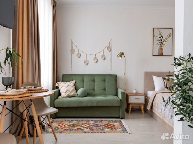 

Квартира-студия, 30 м², 2 кровати