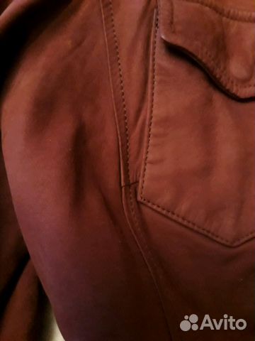 Рубашка-куртка натур.тонкая замша р.46