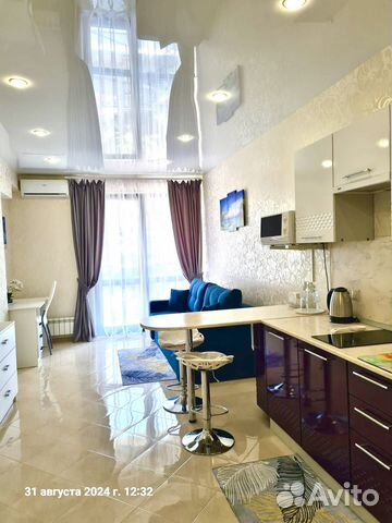 

Квартира-студия, 28 м², 2 кровати