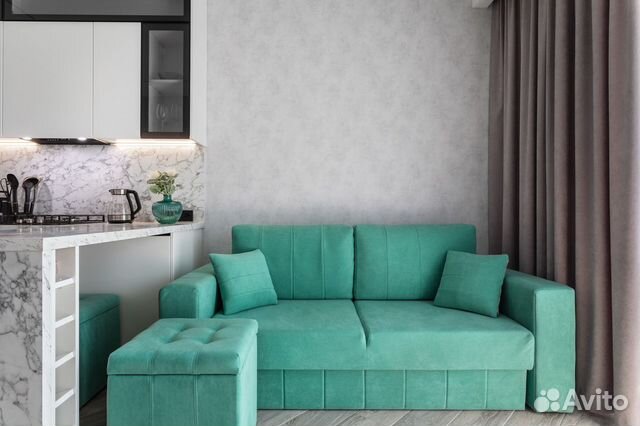 

1-к. квартира, 42 м², 2 кровати