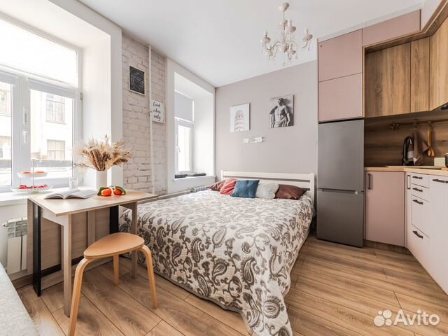

Квартира-студия, 23 м², 2 кровати