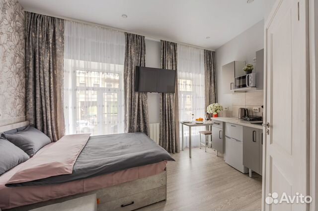 

Квартира-студия, 14 м², 2 кровати