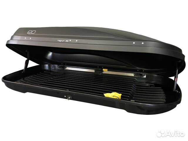 Автобокс Евродеталь Магнум 390 черный карбон чехол