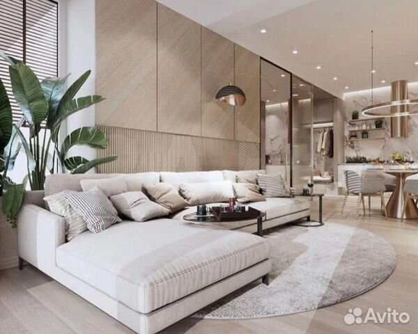 

1-к. квартира, 42 м², 2 кровати