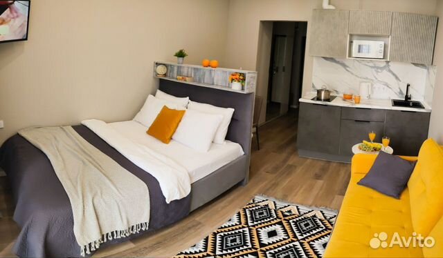 

Квартира-студия, 23 м², 2 кровати