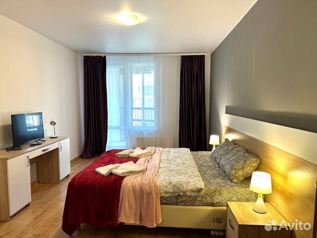 

1-к. квартира, 46 м², 2 кровати