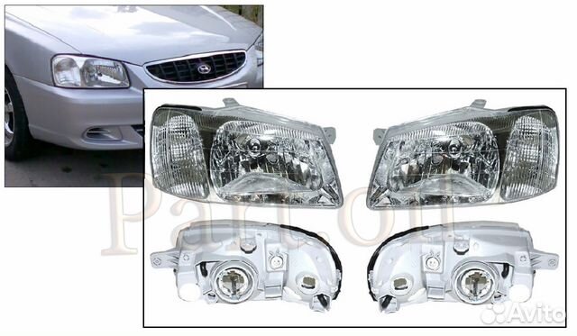 Фара Hyundai Accent Tagaz 2000+