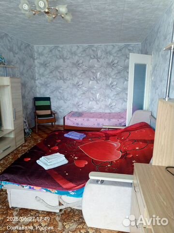 

1-к. квартира, 44 м², 2 кровати