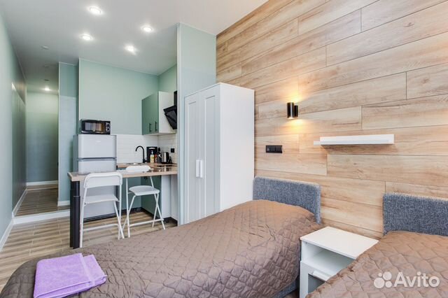 

Квартира-студия, 18 м², 2 кровати