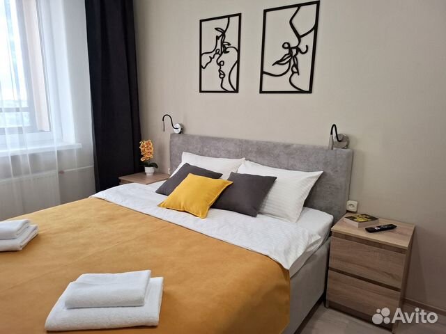 

1-к. квартира, 42 м², 2 кровати