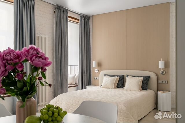 

Квартира-студия, 30 м², 2 кровати