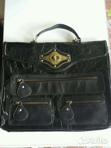 Портфель женский кожаный италия