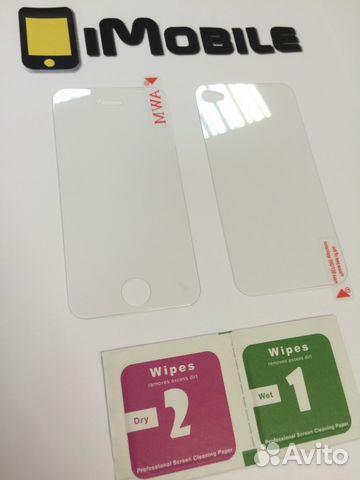 Комплект защитных стекол для iPhone 4 / 4S 2 в 1 Комплект защитных стекол для iPhone 4 / 4S 2 в 1
