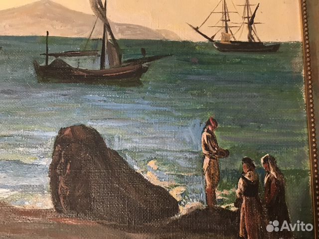 Картина холст Капри Гавань Картина холст Капри Гавань