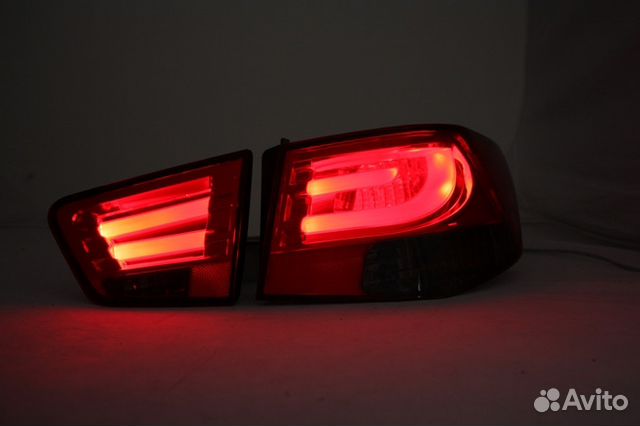 Тюнинг фонари Kia Cerato 2 стиль BMW крас/тон