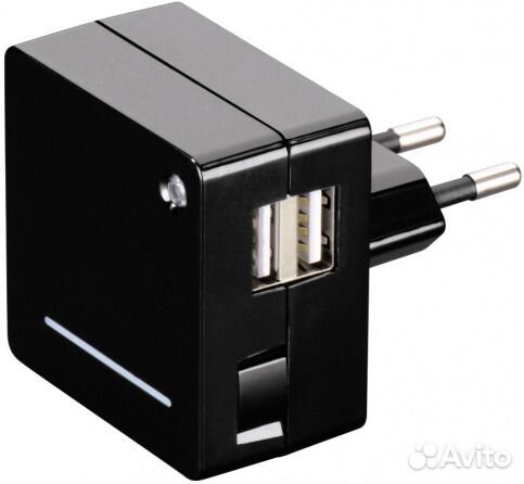 Сетевое зарядное устройство hama Opal, 2xUSB