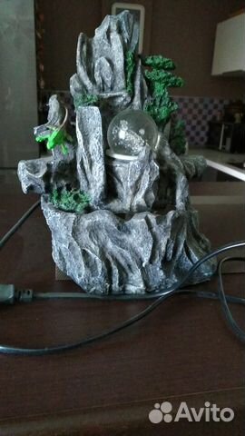 Фонтанчик с подсветкой и солевая лампа