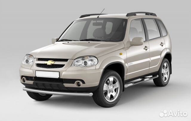 Пороги с накладкой Chevrolet Niva