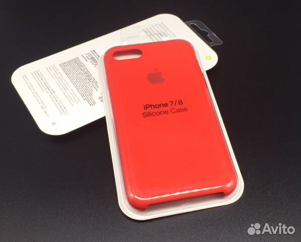 iPhone 7 8 Apple Silicone Case Красный Red