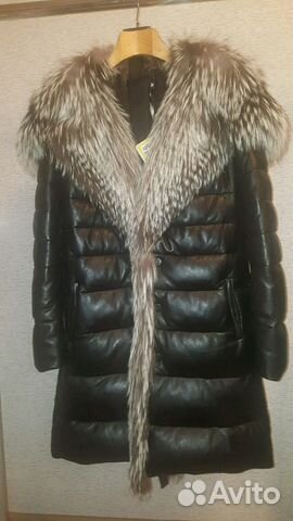 Кожаное пальто зимнее новое Кожаное пальто зимнее новое