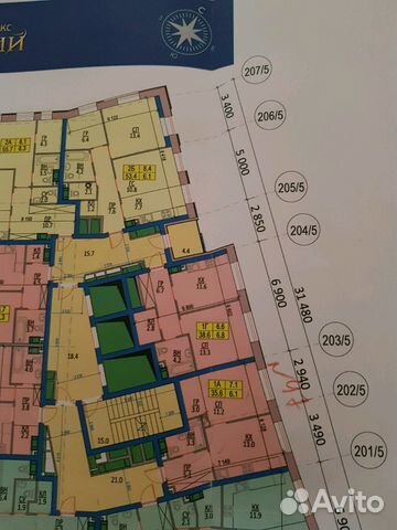 1-к квартира, 36 м², 14/28 эт. 1-к квартира, 36 м², 14/28 эт.