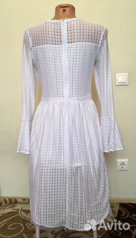 Платье нарядное белое р 158-164