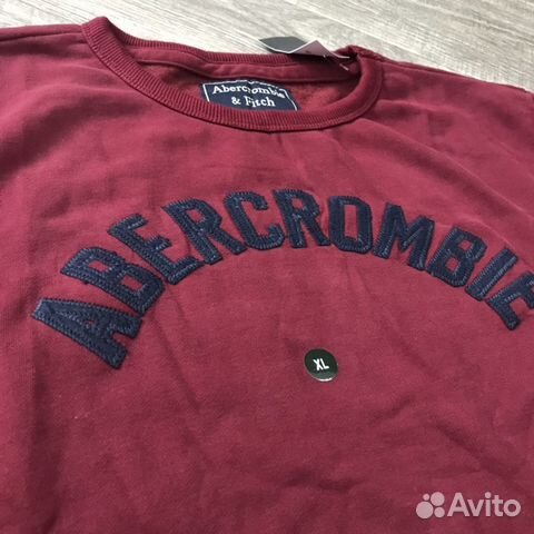 Abercrombie Fitch Толстовка Бордо муж, Новая Abercrombie Fitch Толстовка Бордо муж, Новая