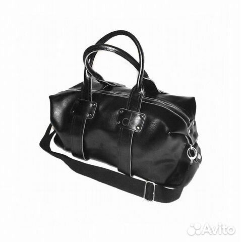 Мужская кожаная сумка CKJeans black дорожная спорт Мужская кожаная сумка CKJeans black дорожная спорт