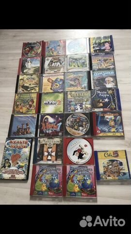 Детские DVD и CD диски 20+ штук